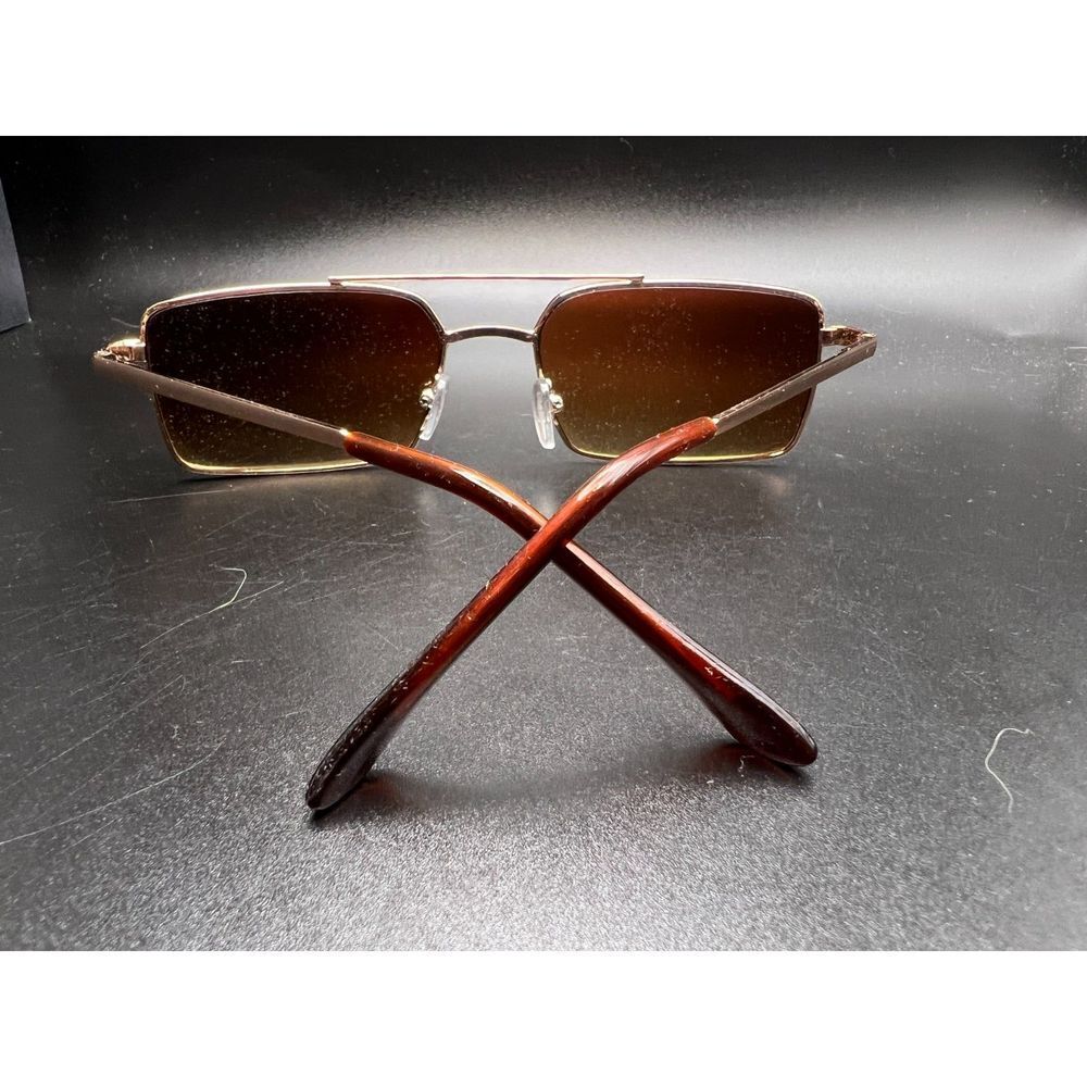 Rectangular Wire-Framed Sunglasses - image 5